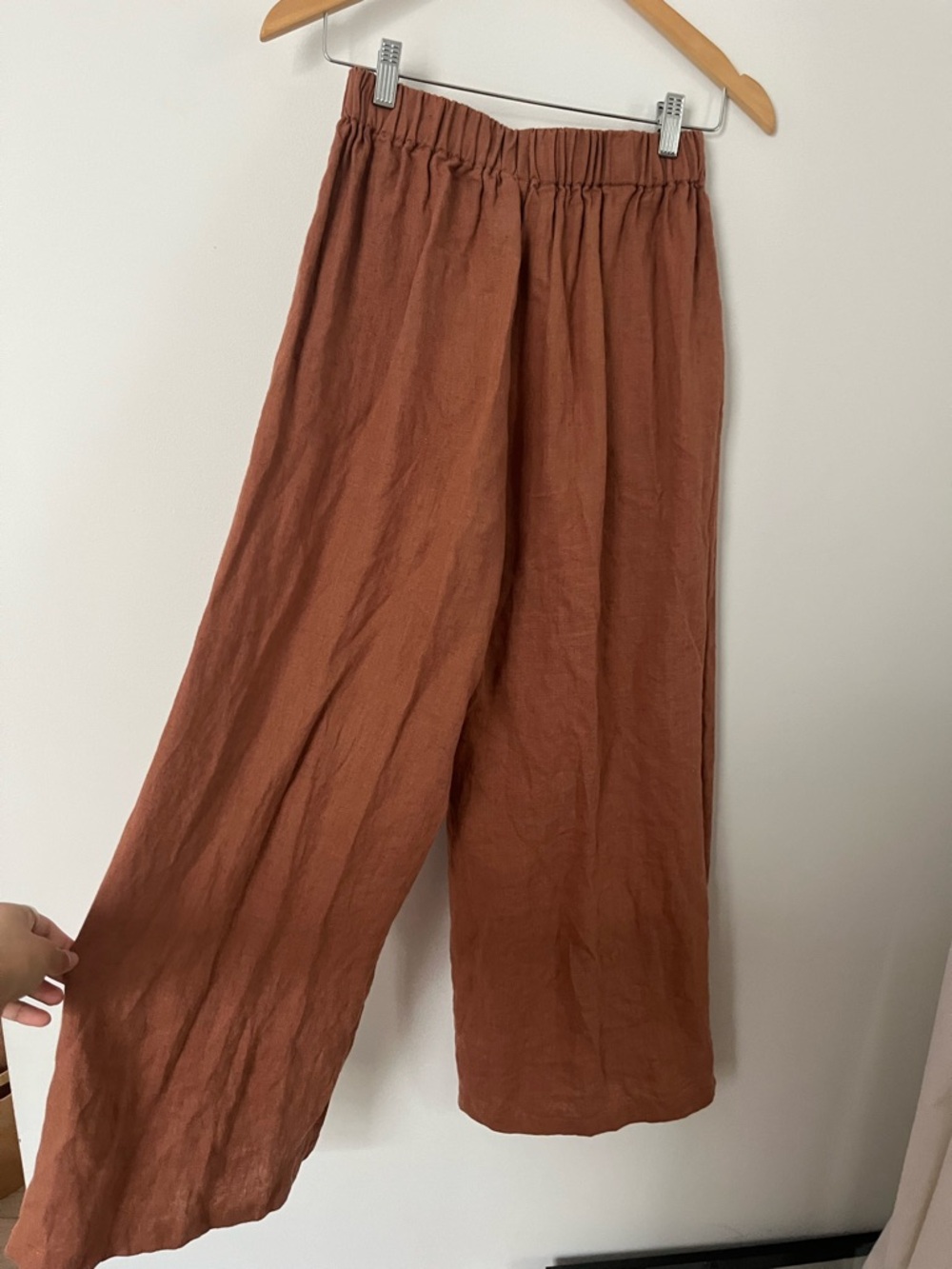 Linenfox Brenna trousers in mocha mousse size S - Picture 4 of 7